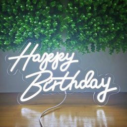 Happy Birthday Neon Sign for Birthday Amaran Light Sign for Birthday Party Bedroom Bar 73 Home