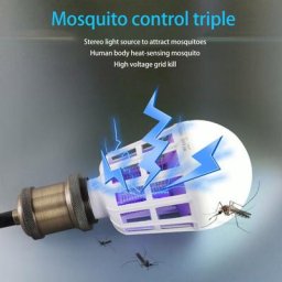 Lampe électrique anti-moustiques 220V répulsif de moustiques sans rayonnement E27/B22