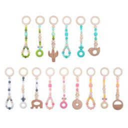 Ensemble de 3 pièces de cadre de gymnastique pour bébé poussette pendentifs suspendus anneau de