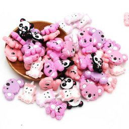 BOBO.BOX 10 pièces perles en Silicone Mini ours éléphant Koala Animal perle pour bébé sucette chaîne