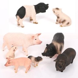 Ensemble de figurines d'animaux de ferme en plastique pour enfants overréaliste modèle de jouets
