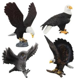 Jouets de collection de figurines d'animaux aigle à tête blanche théâtre Raptor jouets en