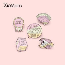 Broches en émail rose tête de mort livre médaille insignes de vêtements vente en gros épingles