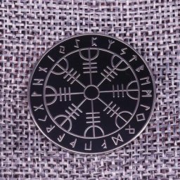 Broche viking runes runes insigne aîné Futhlavabo Wicca broche nordique magique prairie Myenson