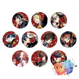 Insigne d'anime en métal avec masque épingles à broche P5 Goro Akechi Joker Ryuji SakamPain