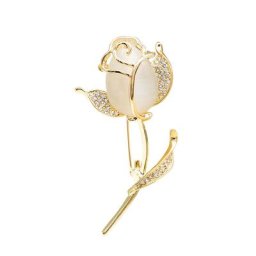 CINDY XIANG opale Rose broches pour femmes tulipe mode broche strass élégant broche bijoux de haute