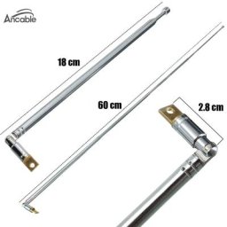 Antenne télescopique pour radios DE1104 DE1106 DE1107 DE1121 G5 E5