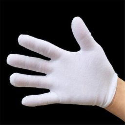 Gants de travail d'inspection en coton blanc 12 paires/paquet pour femmes et hommes pour le