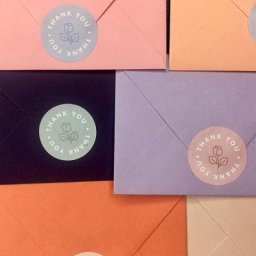 Étiquettes autocollantes roses de remerciement 1 pouce 500 pièces décoration pour Scrapbooking