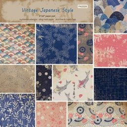 Papier de fond à motif Vintage de Style japonais 6x6 pouces pour Scrapbooking décor de Journal