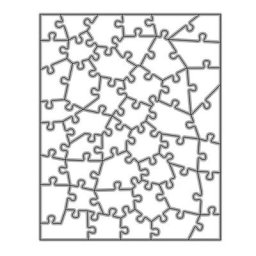 Cadre de matrice de découpe en métal Puzzle irrégulier pochoirs de matrice de gaufrage pour
