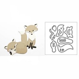 Lovely Fox Animal 2021 – matrices de découpe en métal pour la fabrication de cartes et de pochoirs