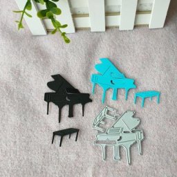Ensemble de fournitures de musique de piano matrices de découpe scrapbooking nouveau couteau