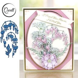 QWELL-matrices de découpe en métal fleur pour Scrapbooking et fabrication de cartes artisanat de