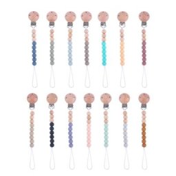 Attache-sucette en Silicone pour bébé Clip pour anneau de dentition