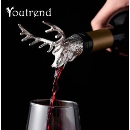 Distributeur de vin Jagermeister en alliage de zinc tête de cerf bouche verseur de renne