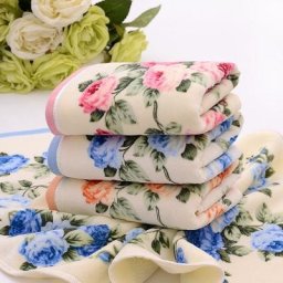 Serviette de bain 110 coton 3 couleurs 34x75cm 100% g 3 pièces/lot motif floral pivoine pour
