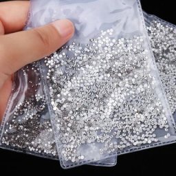 Top qualité SS3-SS43 cristal clair blanc 3D Nail Art décoration strass argent Flatback strass