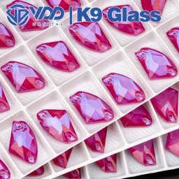 VDD – pierres de cristal à coudre sur strass violet néon galaxie AAAAA K9 pour vêtements robe