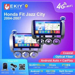 EKIY autoradio Android T7 Navigation GPS lecteur multimédia vidéo Carplay DVD 2din stéréo pour Honda