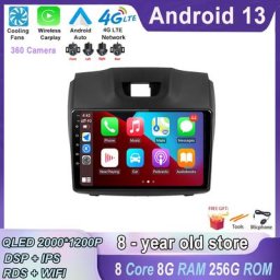 Autoradio Android 13.0 DSP IPS GPS lecteur DVD stéréo pour voiture Chevrolet Holden S10