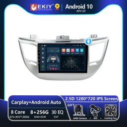 EKIY T8 8G 256G pour Hyundai IX35 Tucson 3 2015 2016 2017 2018 autoradio système multimédia