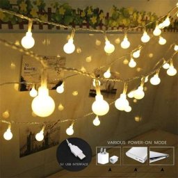 Guirlande lumineuse à boule de 6M/10M USB/batterie Flash féerique pour noël étanche décoration
