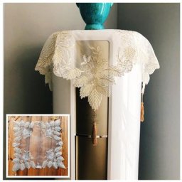 Nappe en dentelle européenne brodée de fil d'or fleur carrée polymères de table décoration de