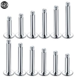 Piercing en Titane G23 Barre de Labret Anneau de Boucles d'Oreilles exacjons de Remplacement