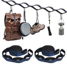 2 sangles de hamac Super solides pour Camping en plein air équipement de jardin haute résistance