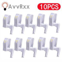 Capteur LED avec charnière intérieure 10 pièces veilleuse pour cuisine chambre à coucher salon