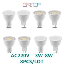 Projecteur LED MR16 GU10 3W-8W AC220V 3000K/4000K/6500K Angle de faisceau 38 120 degrés pour la