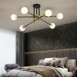 Plafonnier LED au design nordique moderne e27 luminaire décoratif d'intérieur idéal pour un salon