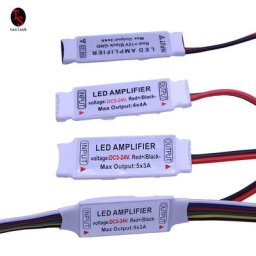Mini amplificateur LED DC5-24V 3x4 4x4 5x3a 1 pièce/lot répéteur Portable pour bande lumineuse LED