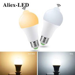 Aliex – lampe LED intelligente avec capteur de mouvement PIR ampoule E27 idéale pour la maison la