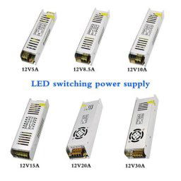 Pilote LED AC 110V - 220V à DC 12V alimentation 5a 8 a 10a 12 a 15a 20a 30a transformateur