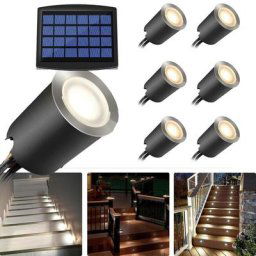EDF-Lampe solaire à 62 LED en acier inoxydable imperméable conforme à la norme IP67 éclairage