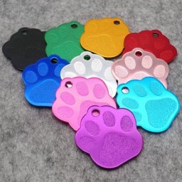 Étiquette d'identification de patte de chien personnalisée collier de chien chat accessoires