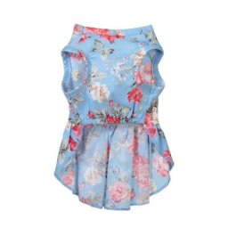 Robe d'été à motif Floral pour chien vêtement de princesse jupe pour chien tenue de mariage