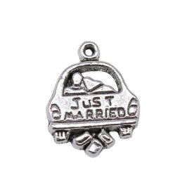 WYSIWYG 10 pièces 20x15mm lune de miel amoureux Couple voiture charme nouveaux mariés amoureux