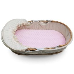 Draps de berceau extensibles Ultra doux à pois Minky adaptés à la housse de matelas de couffin