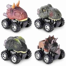 Jouet de modèle de voiture arrière de dinosaure pour enfants Vorannosaurus figurine d'action