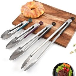 Pince à Griller BBQ en Acier Inoxydable Outil de Cuisine pour diligence Gâteau Dessert Service