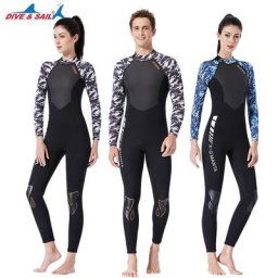 Combinaison de plongée en néoprène pour homme et femme maillot de bain une pièce chaud surf