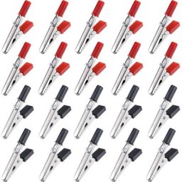 Assortiment de pinces Crocodile électriques en métal 10 à 20 pièces pour tests en laboratoire