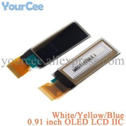 Écran LCD OLED de 0.91 Pouces et 0.91 Pouces Blanc Bleu Jaune SSD1306 128x32