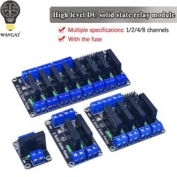 WAVGAT 1 2 4 8 Canaux 5V 12V 24V DC cite Tech Solid State Haut Niveau SSR AVR DSP G3MB-202P