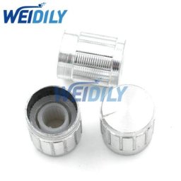 Bouton de potentiomètre en alliage d'aluminium 13x17mm 5 pièces interrupteur rotatif bouton de