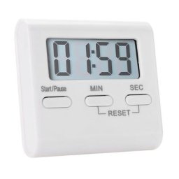 Mini minuterie de cuisine multifonction écran LCD numérique compte à rebours horloge alarme