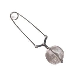 Passoire en acier inoxydable pour feuilles de thé boule en maille filtre à presser cuillère à